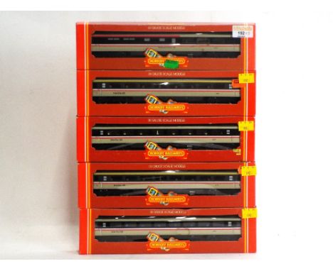 Five Hornby 00 gauge boxed coaches, Intercity 125 including buffet car 