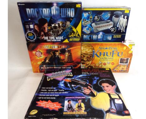 Collection of games, Dr Who, Dalek battle through time, Dr Who, the time wars, Dr Who, the flesh bowl figure creator, Khufu t