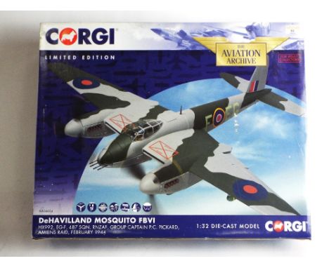 Corgi diecast limited edition aeroplane model 1:32 scale, Dehavilland Mosquito in original box (AA34604)  