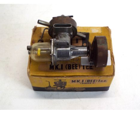 An ED mark 1 Bee 1cc model diesel engine in original box 
