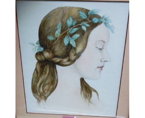 Assorted pictures and prints, to include; female nude lithograph, landscape scene pastel etc (4)