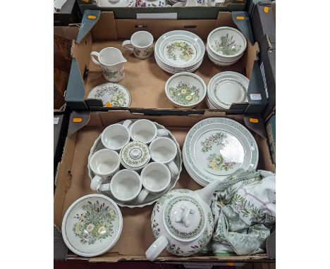 A Portmeirion National Trust Garden Herbs part tea and dinner service 