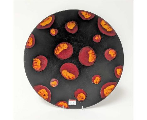 A Poole pottery Galaxy charger, dia.41cm 
