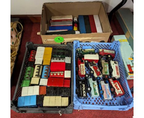 Three boxes of diecast model vehicles, to include Corgi 