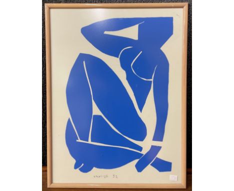 A Henri Matisse print, framed