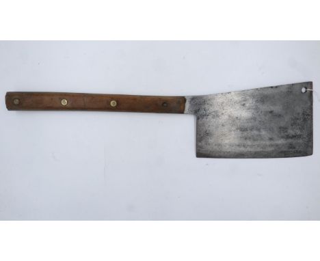 A large vintage butcher's cleaver. UK P&amp;P Group 3 (£30+VAT for the first lot and £8+VAT for subsequent lots) 