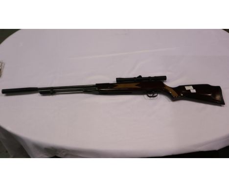 DB5 .22 under lever with silencer and scope. UK P&amp;P Group 2 (£20+VAT for the first lot and £4+VAT for subsequent lots) 