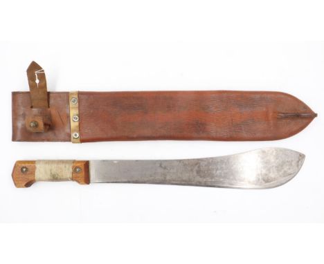 Tramontina (Brazil) machete with leather sheath. UK P&amp;P Group 2 (£20+VAT for the first lot and £4+VAT for subsequent lots