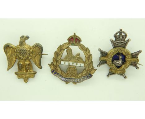 Three WWI sweetheart badges. UK P&P Group 0 (£6+VAT for the first lot and £1+VAT for subsequent lots) 