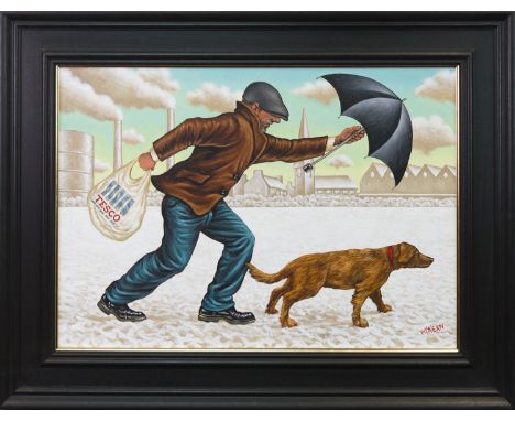 GRAHAM H D MCKEAN,A MAN'S BEST FRIENDoil on canvas, signed, further signed and titled verso50cm x 70cmFramed