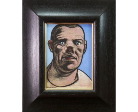 * PETER HOWSON OBE,HEAD STUDY Ipastel on paper, signed27cm x 20cmFramed and under glass