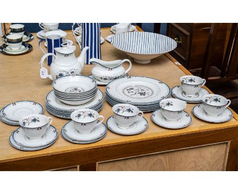 Royal Doulton 'Old Colony' Part Dinner/Tea Set, comprising six cups, six saucers, six 6.5'' side plates, 6 x 9'' plates, 6 x 