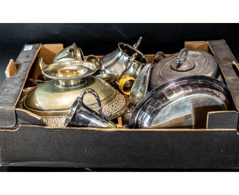 Box of Mixed Porcelain &amp; Pottery, including Coalport, Suzie Cooper, Sadler, Poole, Evesham, etc. Comprising tea pots, cup