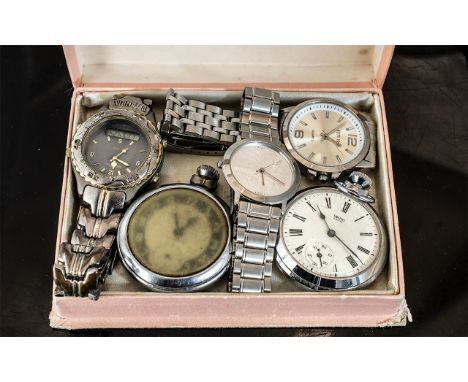 Three Gentlemen's Fashion Watches, all in working order at time of cataloguing, comprising Cotton Traders Quartz watch with s