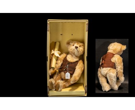 Steiff  British Collector's 1996 Teddy Bear,  Limited edition No. 02673.  In original box with certificate.