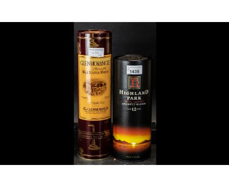 Two Bottles of Boxed Whisky, comprising Highland Park Orkney Island 12 Year Old Scotch Whisky 70cl, and Glenmorangie Single H