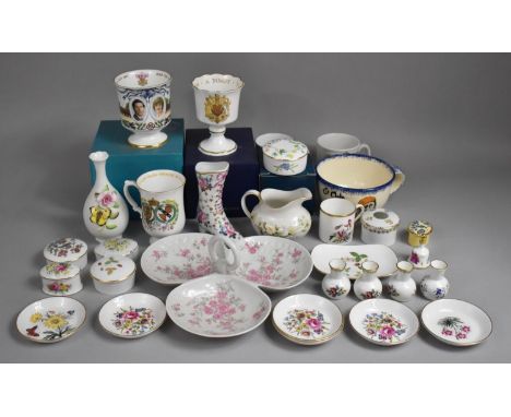 A Collection of Various Ceramics to include Trefoil Dosh, Royal Worcester Coffee Can and Pin Dishes, Royal Wedding Coalport I