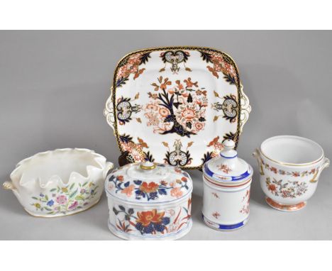 A Collection of Various Ceramics to Comprise Royal Crown Derby Two Handled Shaped Plate, Three Pieces of Portuguese Vista Ale