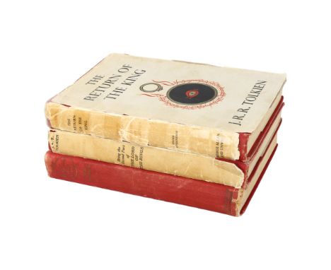 J R R Tolkien, Lord Of The Rings Trilogy, comprising The Fellowship Of The Ring Fifth Impression 1956, The Two Towers Fifth I