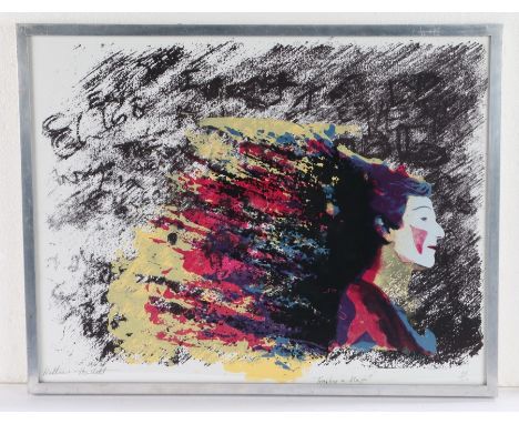 Katherine Haslett (contemporary) Trailing a Blaze, signed and titled print, numbered 10/20, 49cm x 38cm
