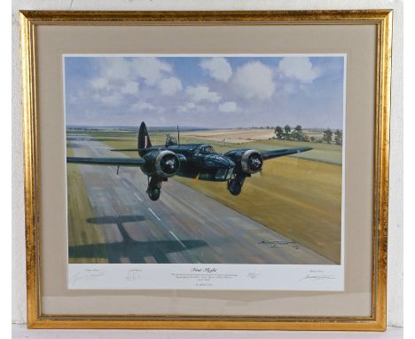 Michael Turner, pencil signed limited edition print, 'First Flight', numbered 337/850, housed within a gilt and glazed frame,