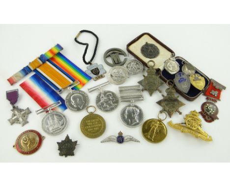 A group of Boer and First World War medals
to 24231 Sergeant R J Cunliffe 13-Can.Inf. and his brother Ch2335 Pte. J Cunliffe,
