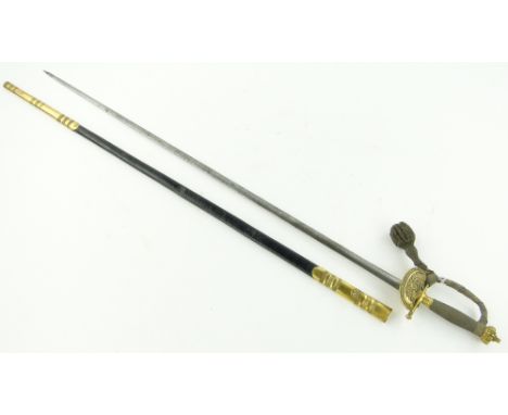 A Victorian Officer's sword by Anderson of St. James Street, London, with scabbard.