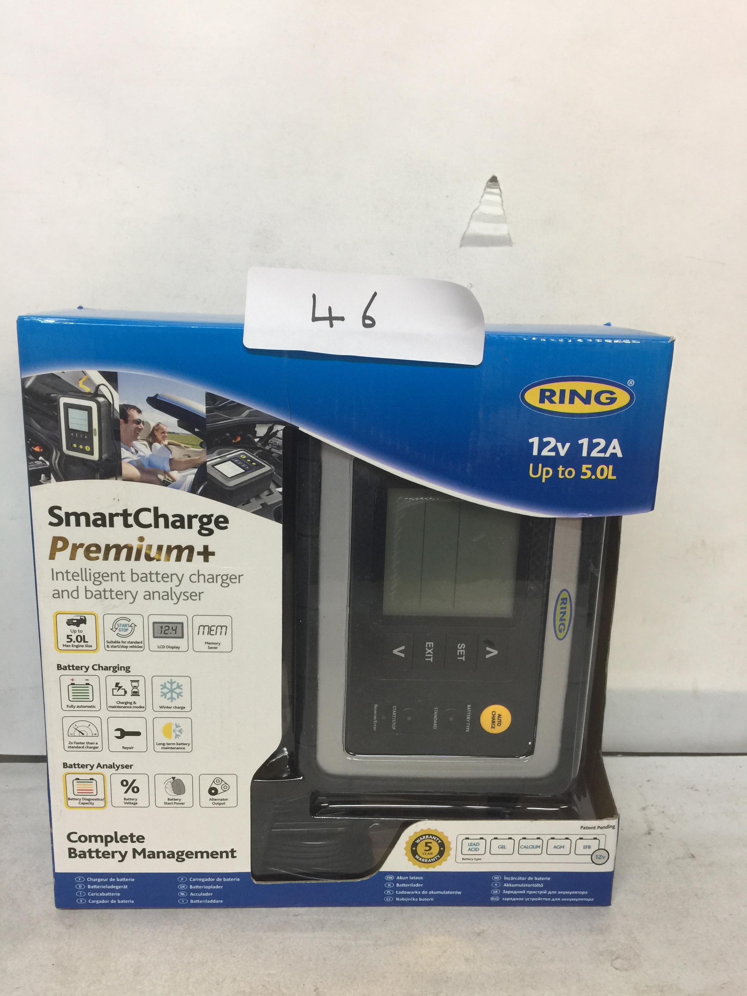 Ring RSC612 12A Smart Battery Charger, 12V Vehicles to 5.0L, All