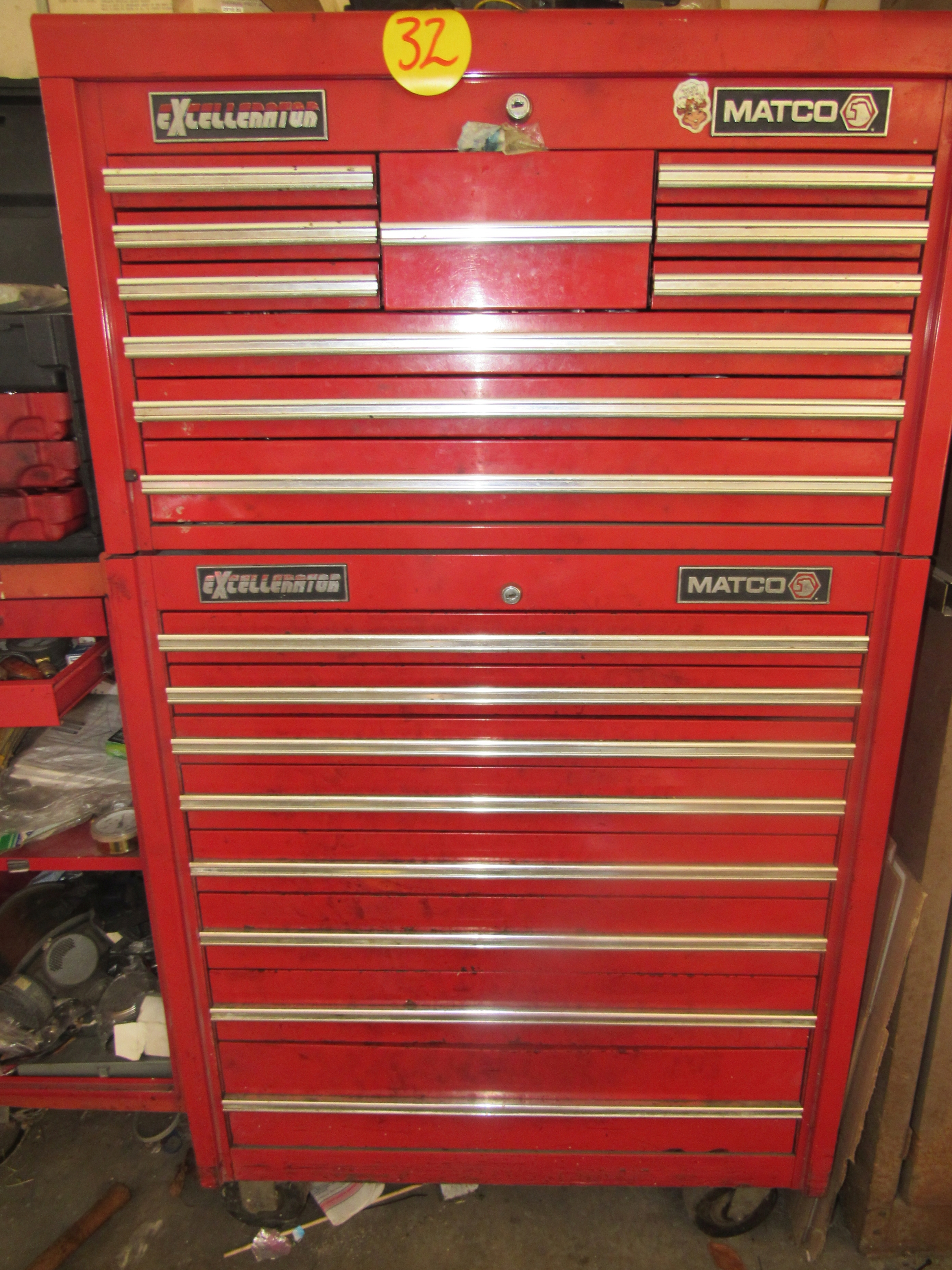 Matco stack on Excellerator toolbox on casters