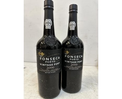 Two bottles of Fonseca vintage Port 2000 Location: C 