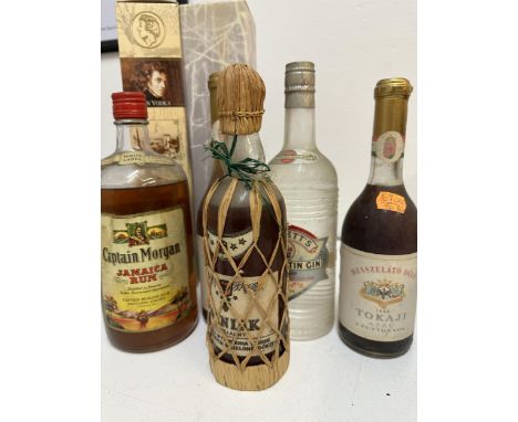 Seven bottles of spirits to include Captain Morgan, Jamaican Rum, Chopi Vodka and GinLocation: 