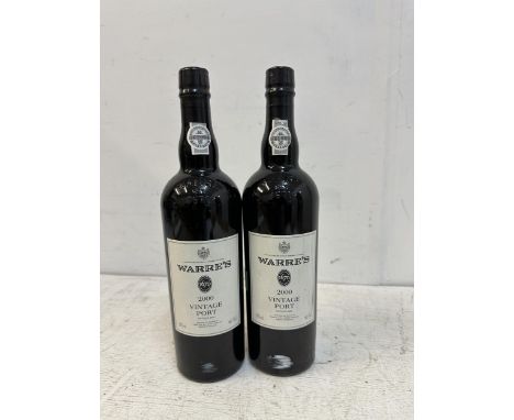 Two  bottles of Warres vintage Port 2000 Location: R2 