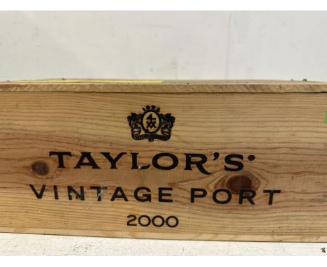 Six bottles of Taylors vintage Port 2000 Location: R6 