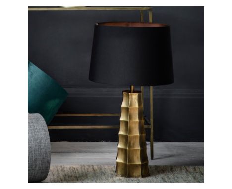 { Option of lots:  44, 44a } Hadlock Table Lamp Base Ant Brass Only A modern and contemporary lamp stunning design Aluminium 