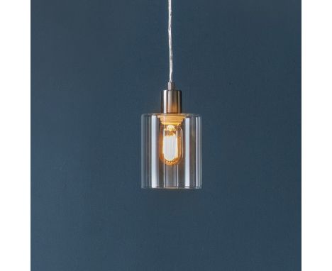 { Option of lots:  21 } Chicago Single Pendant Light Brushed Nickel Simple yet stylish providing your  living space a warm an