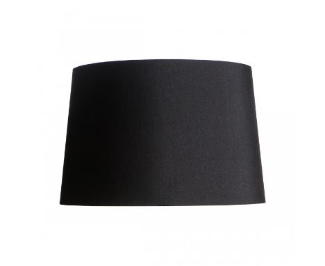 { Option of lots:  1, 1a } Adele Shade This classic lamp shade has been finished with a luxe black fabric.Fabric / Steel 40 x