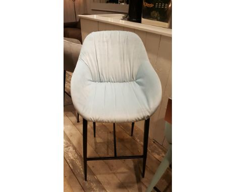  Jupiter Barstool-Dusky Light Blue and Matt Black The Italian Tradition For Combining Stunning Design With Superior Build Qua