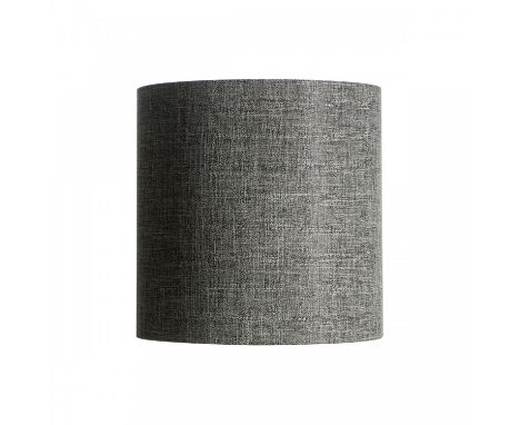 { Option of lots:  3, 3a } Alessia Shade This pillar style lamp shade has a modern and universal speckled grey colour.Fabric 
