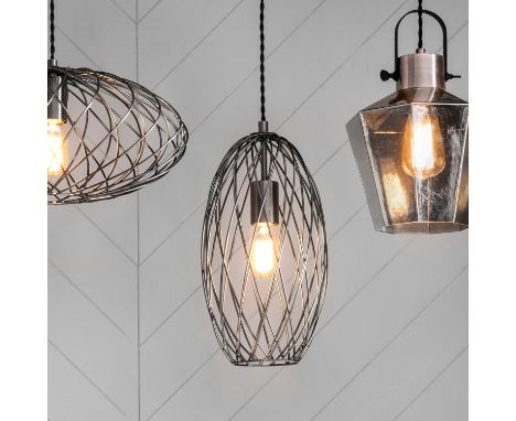 { Option of lots:  31, 31a } Eastmoor Pendant Light Industrial inspired pendant light with an adjustable cord extending up to