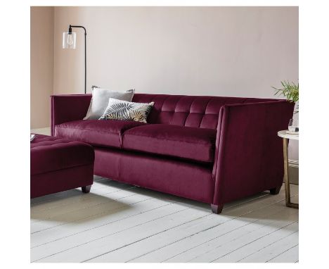 Velvet London 2 Seater Sofa in Brussels Chianti Designed to express elegance and comfort  the Sofa comes outfitted with deepl