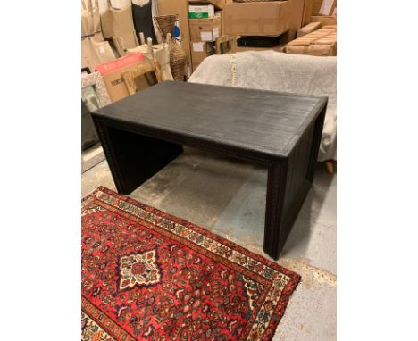 Portrait Desk-Sandshore Black Made From Solid Oak And Has Been Stained To Achieve A Stunning Colour The Range Has A Clear Ind