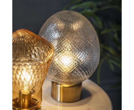 { Option of lots:  51, 51a } Horst Table Lamp Ultra modern contemporary design Metal, Glass 16 x 16 x 24cm (Loc 5056315977136