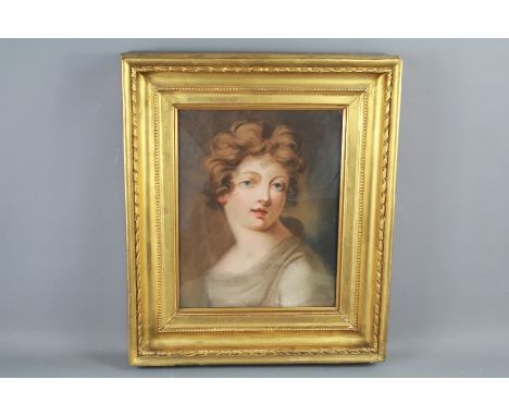 A Victorian Pastel Portrait of a Young Woman, approx 29 x 37 cms, framed and glazed, artist unknown.