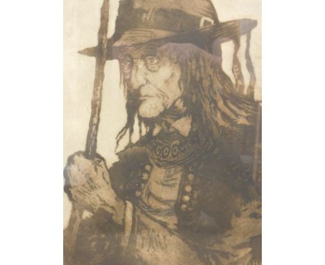 A. Hardy. Vieux Falie De Bugorman, artist signed lithograph, no.2/25, 52cm x 42cm.