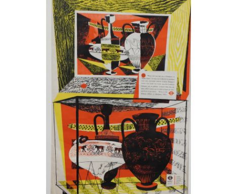 Peter Roberson (20thC). London's Museums and Galleries, London transport poster, Bayward Press lithograph, 101cm x 63cm.