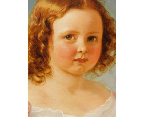 Anna Maria Elisabeth Jerichau-Baumann (1819-1881). Portrait of Marielle Donaldson, c.1850, oil on canvas signed, 35cm x 29cm.