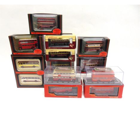 TWELVE ASSORTED 1/76 SCALE MODEL BUSES by Exclusive First Editions (5), Corgi 'Original Omnibus Company' (5) and ABC Models (