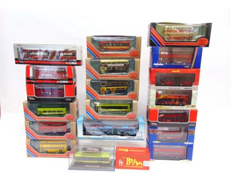 TWENTY 1/76 SCALE DE-REGULATED LONDON MODEL BUSES by Exclusive First Editions (8), Creative Master Northcord (6), Corgi 'Orig