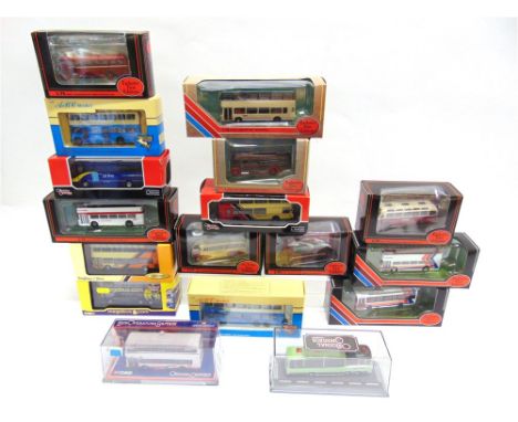 SEVENTEEN ASSORTED 1/76 SCALE MODEL BUSES by Exclusive First Editions (9), Corgi 'Original Omnibus Company' (4), Creative Mas