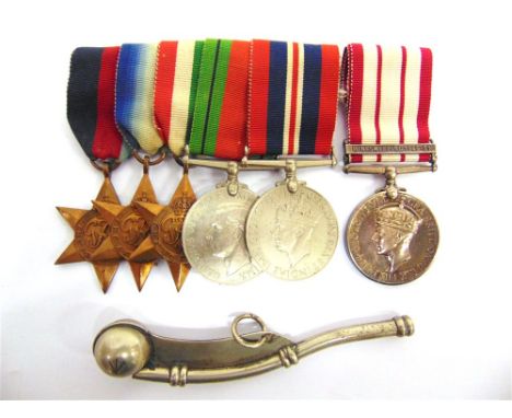A SECOND WORLD WAR & LATER GROUP OF SIX MEDALS TO R.E. NIGHTINGALE, ROYAL NAVY comprising 1939-45 Star, Atlantic Star, Italy 